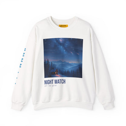 Off the Grid Night Watch - Winter Cabin Sweatshirt
