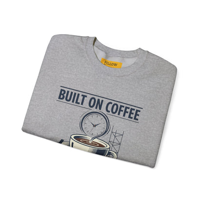 Built on Coffee & Deadlines Sweatshirt | coffee aesthetic, caffeine quote