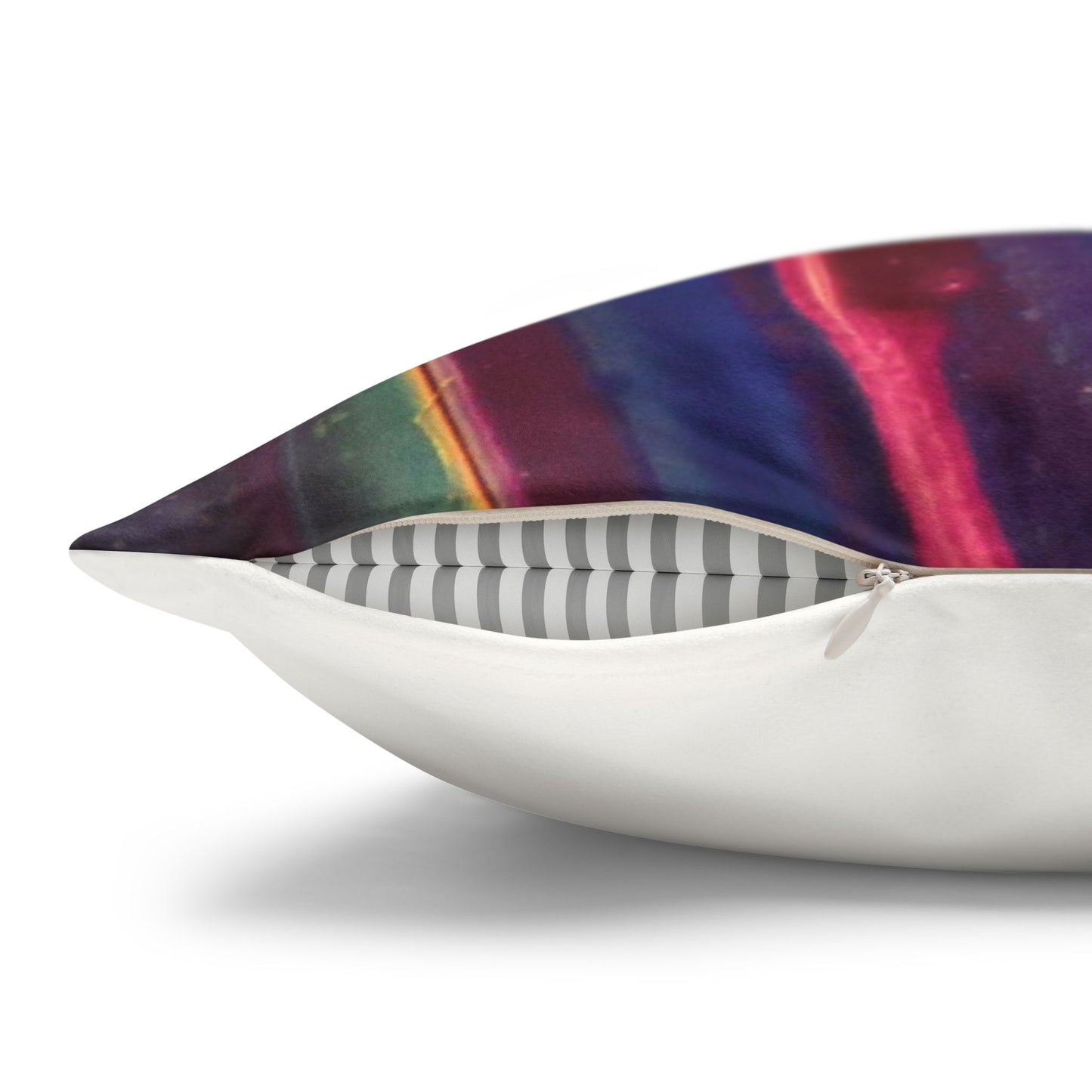 Abstract Wavy Stars Faux Suede Square Pillowcase — Decorative Throw Pillow Cover