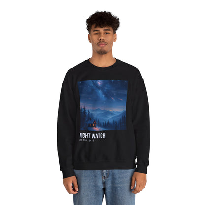 Off the Grid Night Watch - Winter Cabin Sweatshirt