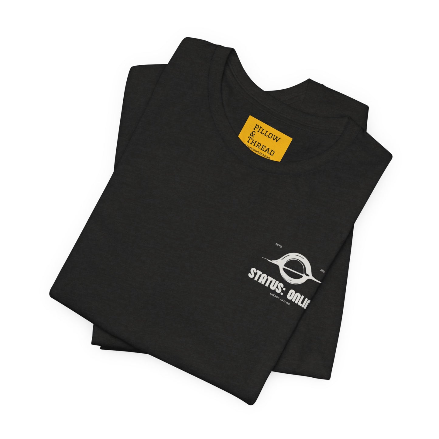 Space Theme "Status: Online" Tee — Relatable Space Graphic T-Shirt