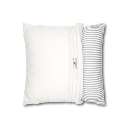 Abstract Wavy Stars Faux Suede Square Pillowcase — Decorative Throw Pillow Cover