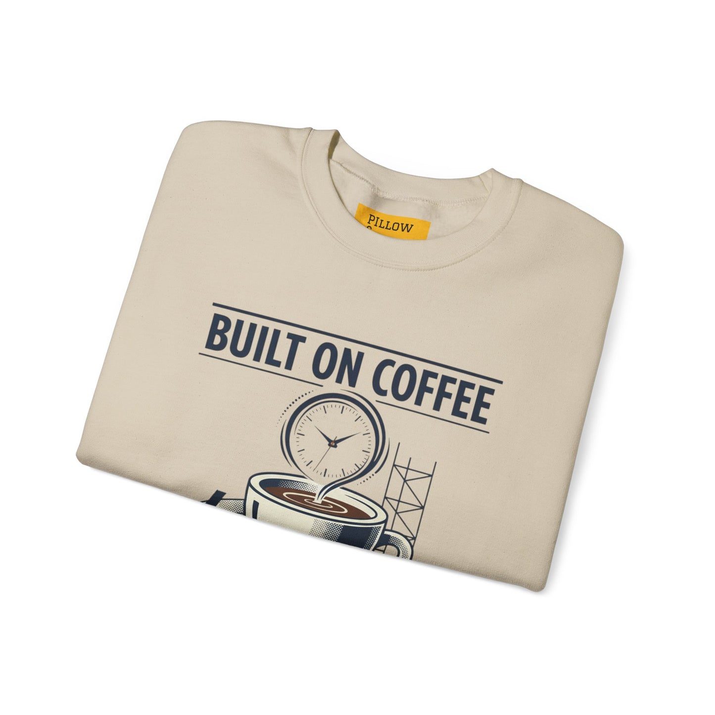 Built on Coffee & Deadlines Sweatshirt | coffee aesthetic, caffeine quote