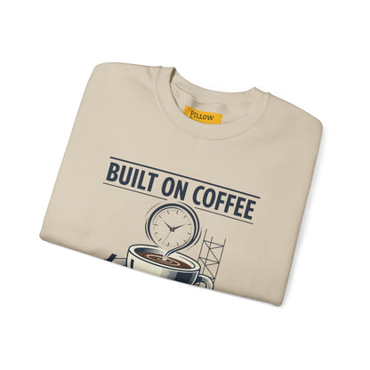 Built on Coffee & Deadlines Sweatshirt | coffee aesthetic, caffeine quote