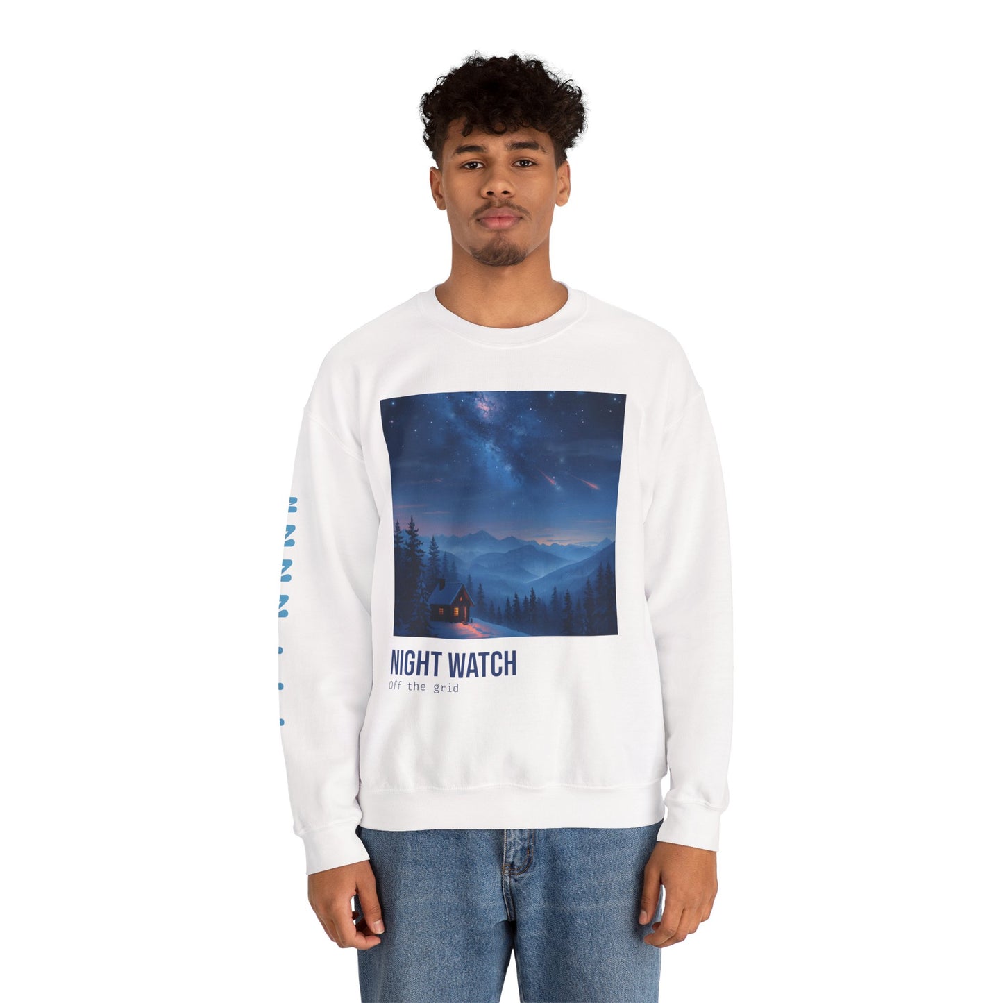 Off the Grid Night Watch - Winter Cabin Sweatshirt