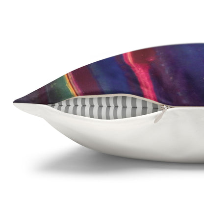 Abstract Wavy Stars Faux Suede Square Pillowcase — Decorative Throw Pillow Cover